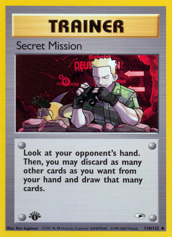 Secret Mission (118/132) [Gym Heroes 1st Edition] - Comfy Hobbies