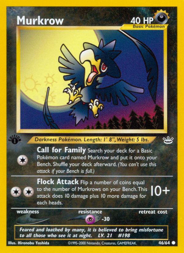 Murkrow (46/64) [Neo Revelation 1st Edition] - Comfy Hobbies