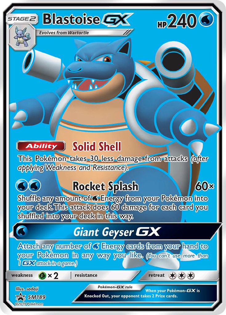 Blastoise GX (SM189) [Sun & Moon: Black Star Promos] - Comfy Hobbies