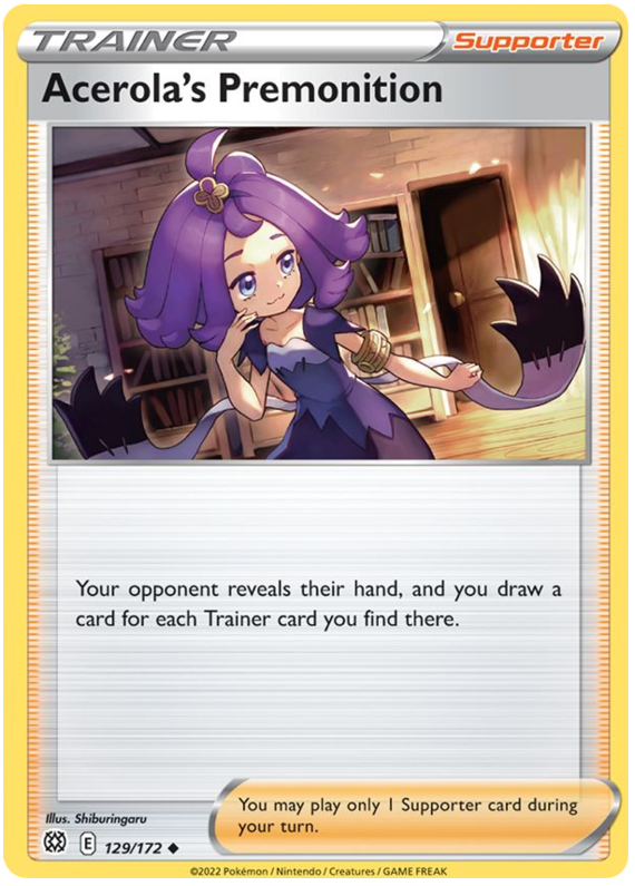 Acerola's Premonition (129/172) [Sword & Shield: Brilliant Stars] - Comfy Hobbies