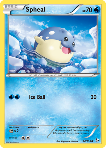 Spheal (24/106) [XY: Flashfire] - Comfy Hobbies