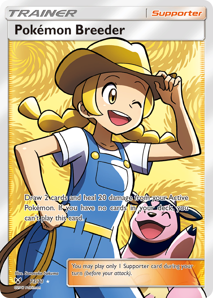 Pokemon Breeder (73/73) [Sun & Moon: Shining Legends] - Comfy Hobbies