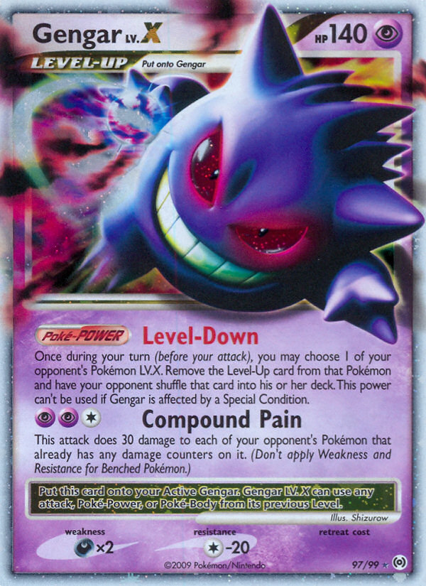 Gengar LV.X (97/99) [Platinum: Arceus] - Comfy Hobbies