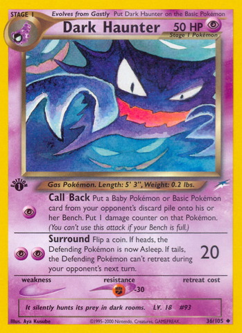 Dark Haunter (36/105) [Neo Destiny 1st Edition] - Comfy Hobbies