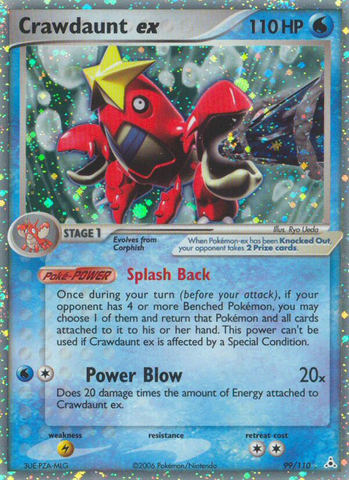 Crawdaunt ex (99/110) [EX: Holon Phantoms] - Comfy Hobbies