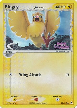 Pidgey (77/110) (Delta Species) (Stamped) [EX: Holon Phantoms] - Comfy Hobbies