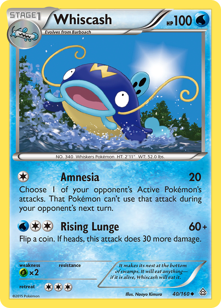 Whiscash (40/160) [XY: Primal Clash] - Comfy Hobbies