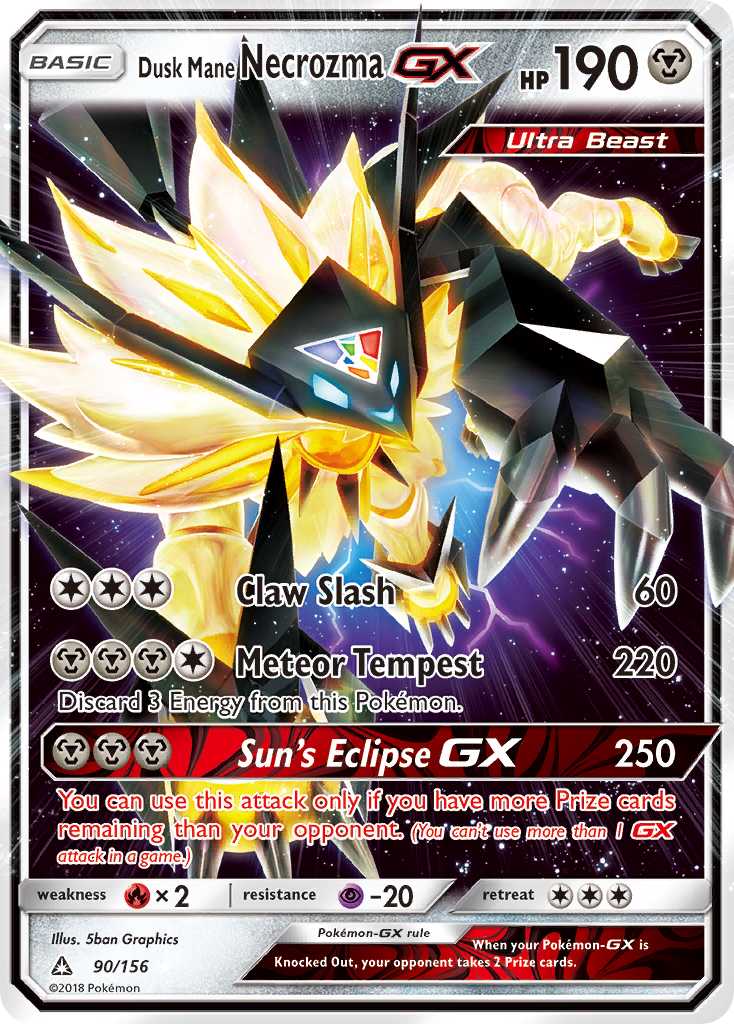 Dusk Mane Necrozma GX (90/156) [Sun & Moon: Ultra Prism] - Comfy Hobbies