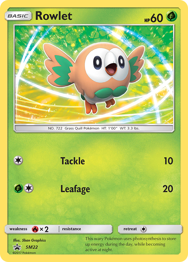 Rowlet (SM22) [Sun & Moon: Black Star Promos] - Comfy Hobbies