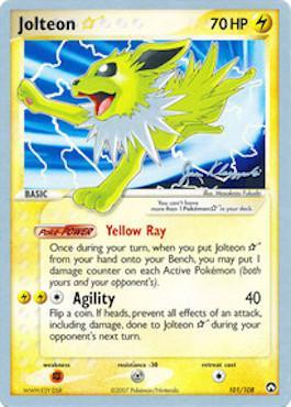 Jolteon Star (101/108) (Psychic Lock - Jason Klaczynski) [World Championships 2008] - Comfy Hobbies