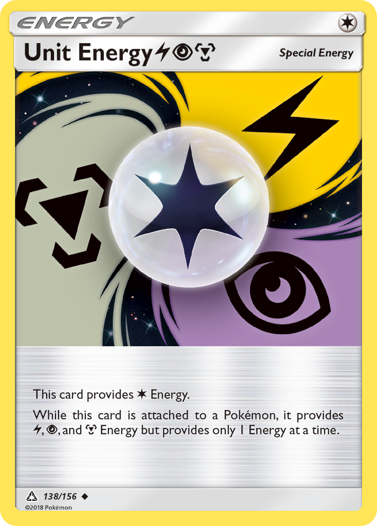 Unit Energy (138/156) (Lightning, Psychic, Metal) [Sun & Moon: Ultra Prism] - Comfy Hobbies