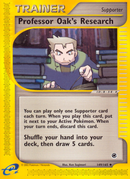 Professor Oak's Research (149/165) [Expedition: Base Set] - Comfy Hobbies