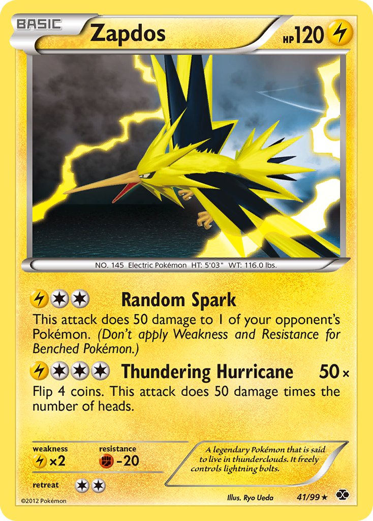 Zapdos (41/99) (Blister Exclusive) [Black & White: Next Destinies] - Comfy Hobbies