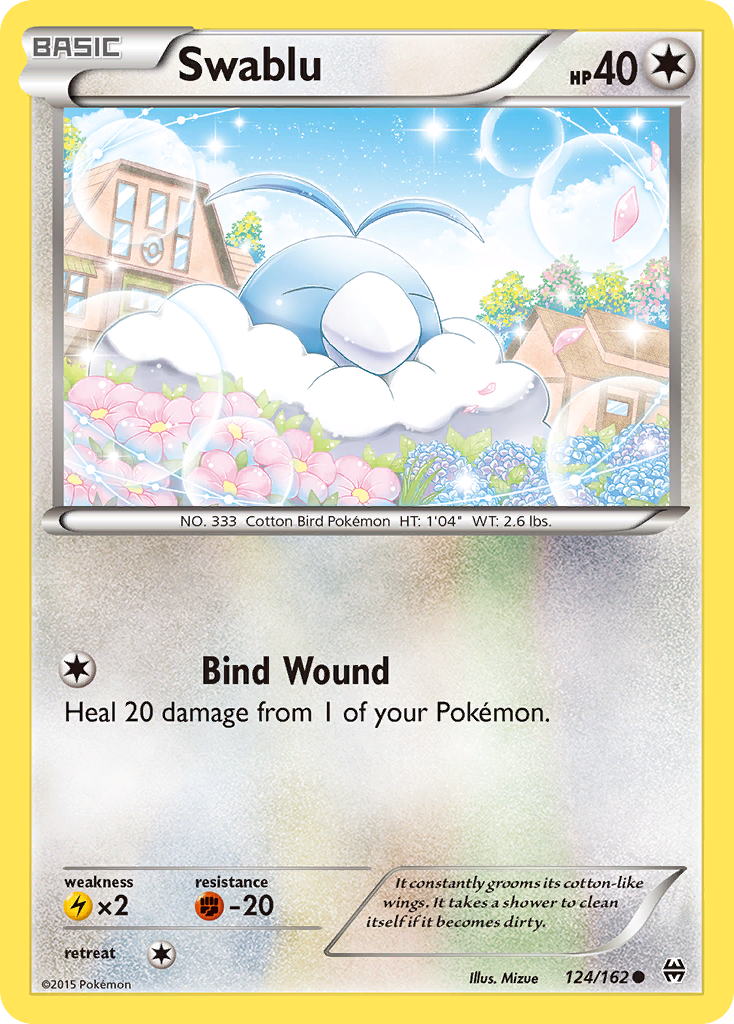 Swablu (124/162) [XY: BREAKthrough] - Comfy Hobbies