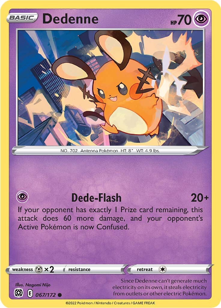 Dedenne (067/172) [Sword & Shield: Brilliant Stars] - Comfy Hobbies