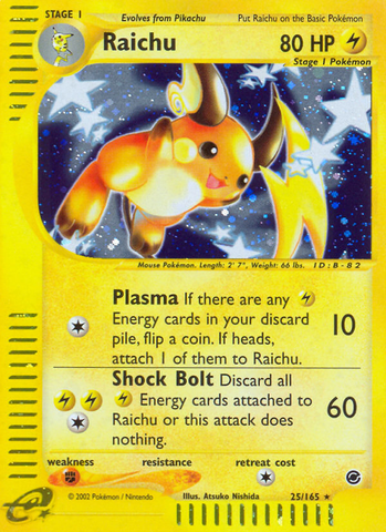 Raichu (25/165) [Expedition: Base Set] - Comfy Hobbies