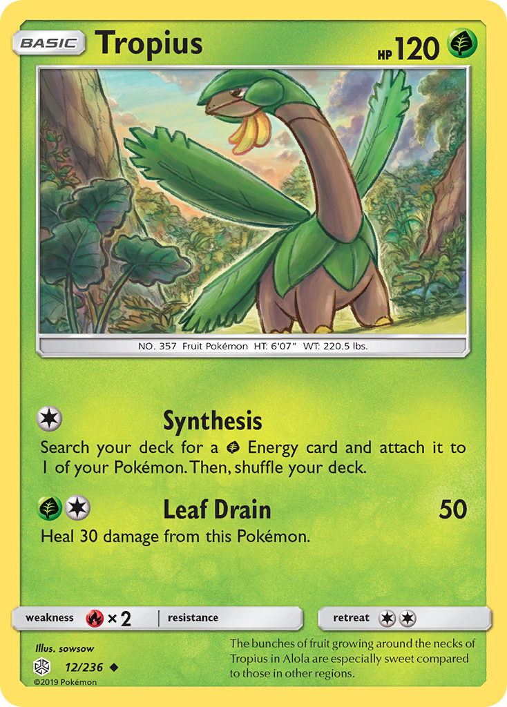 Tropius (12/236) [Sun & Moon: Cosmic Eclipse] - Comfy Hobbies