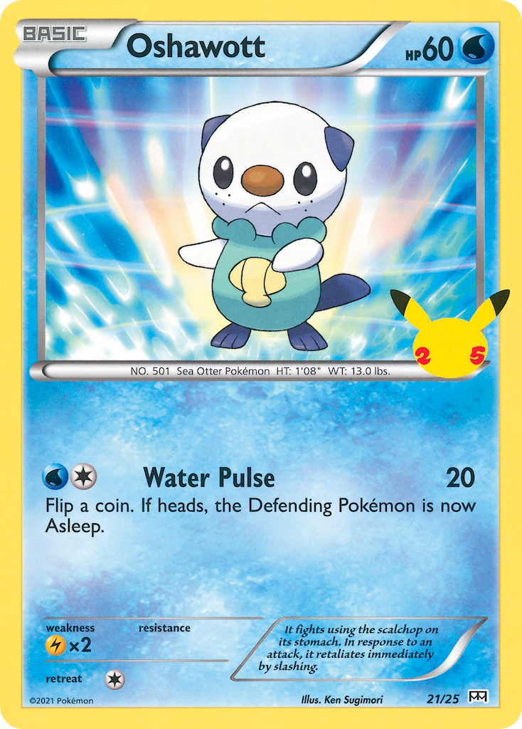 Oshawott (21/25) [McDonald's 25th Anniversary] - Comfy Hobbies