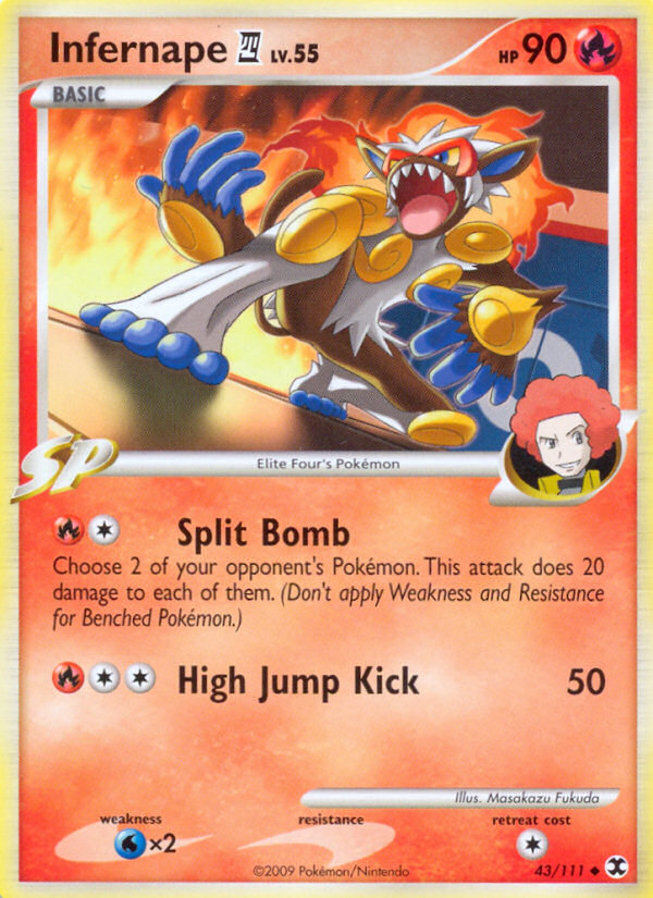 Infernape (43/111) [Platinum: Rising Rivals] - Comfy Hobbies