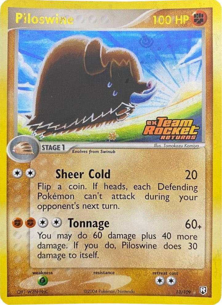 Piloswine (13/109) (Stamped) [EX: Team Rocket Returns] - Comfy Hobbies