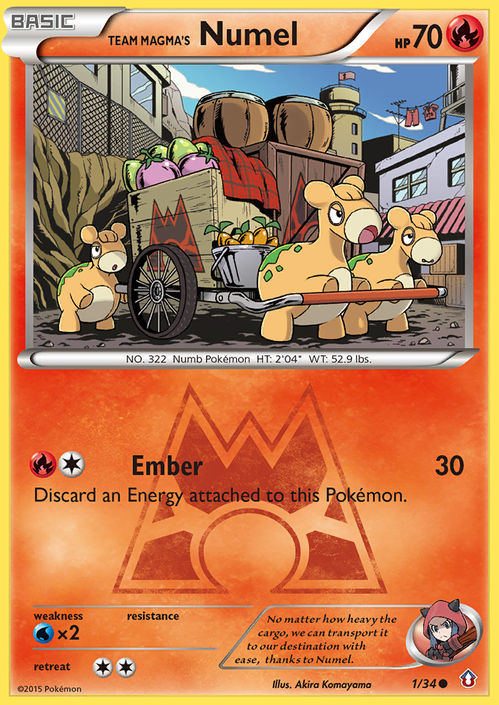 Team Magma's Numel (1/34) [XY: Double Crisis] - Comfy Hobbies