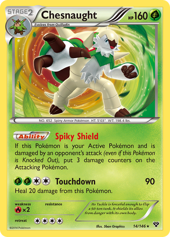 Chesnaught (14/146) [XY: Base Set] - Comfy Hobbies