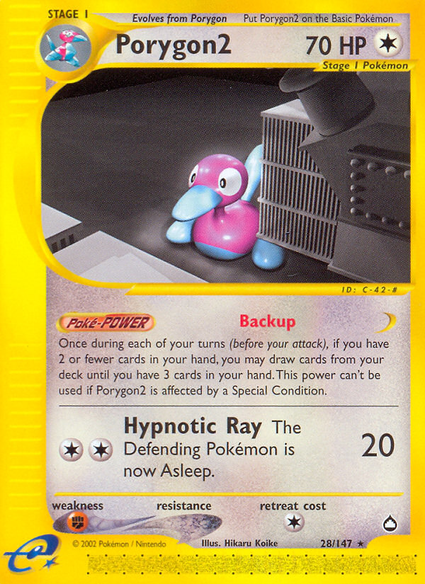 Porygon2 (28/147) [Aquapolis] - Comfy Hobbies