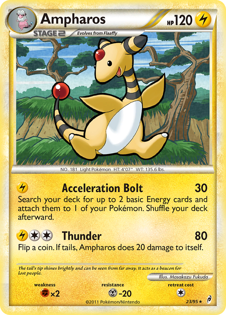 Ampharos (23/95) [HeartGold & SoulSilver: Call of Legends] - Comfy Hobbies