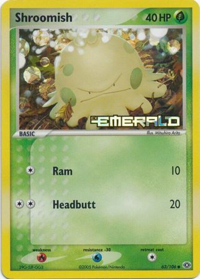 Shroomish (63/106) (Stamped) [EX: Emerald] - Comfy Hobbies