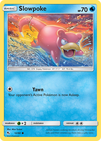 Slowpoke (12/68) [Sun & Moon: Hidden Fates] - Comfy Hobbies