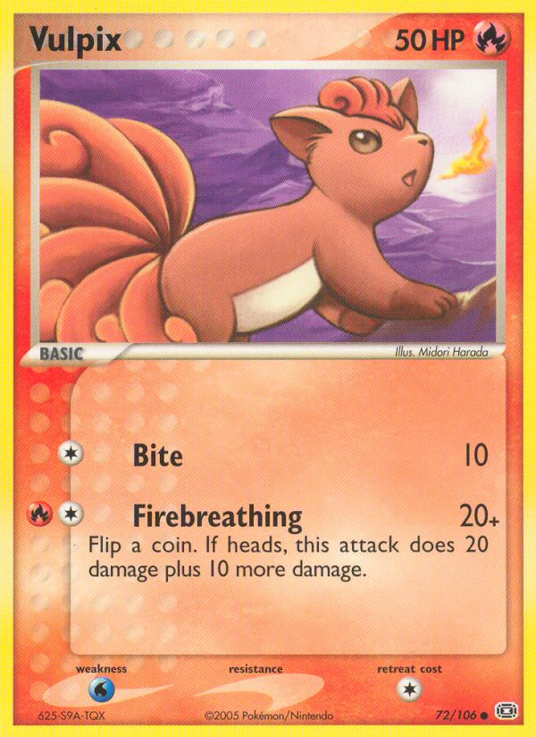 Vulpix (72/106) [EX: Emerald] - Comfy Hobbies