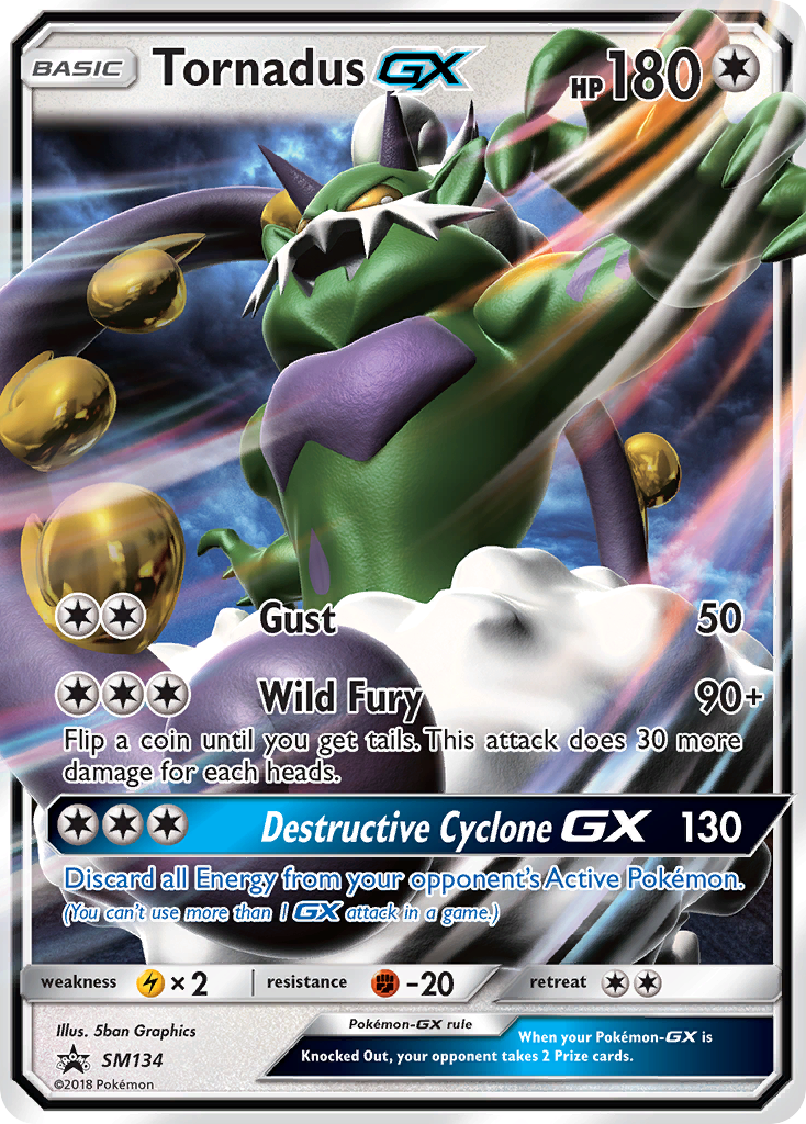 Tornadus GX (SM134) [Sun & Moon: Black Star Promos] - Comfy Hobbies