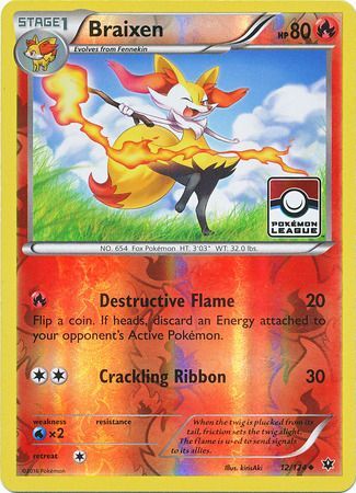 Braixen (12/124) (League Promo) [XY: Fates Collide] - Comfy Hobbies