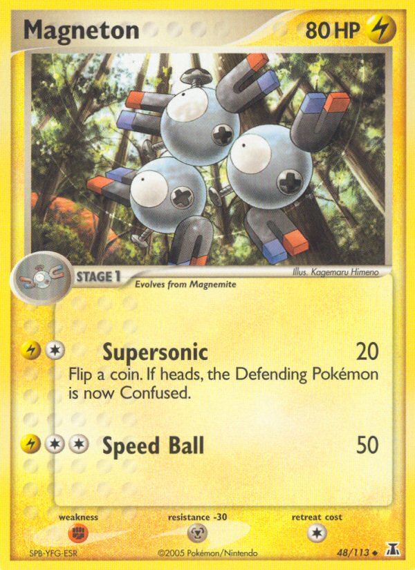 Magneton (48/113) [EX: Delta Species] - Comfy Hobbies