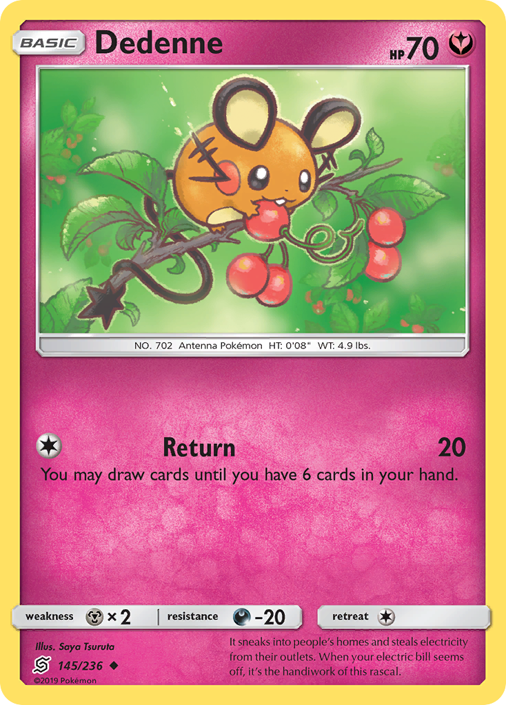 Dedenne (145/236) [Sun & Moon: Unified Minds] - Comfy Hobbies