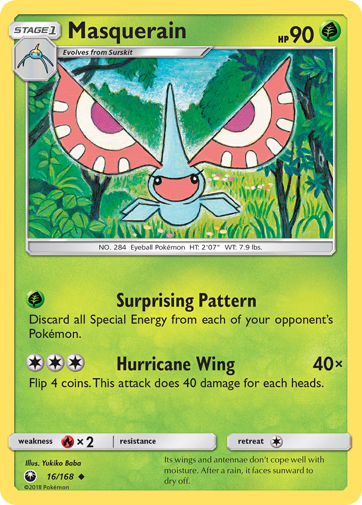 Masquerain (16/168) [Sun & Moon: Celestial Storm] - Comfy Hobbies