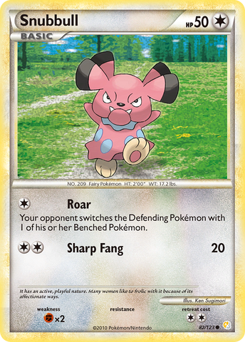 Snubbull (82/123) [HeartGold & SoulSilver: Base Set] - Comfy Hobbies