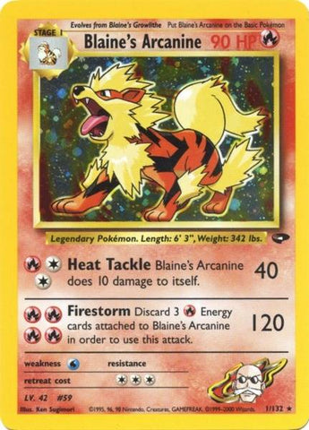 Blaine's Arcanine (1/132) [Gym Challenge Unlimited] - Comfy Hobbies