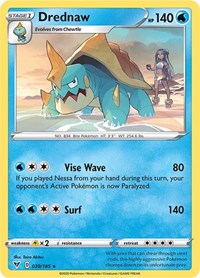 Drednaw (039/185) (Cracked Ice Holo) (Theme Deck Exclusive) [Sword & Shield: Vivid Voltage] - Comfy Hobbies