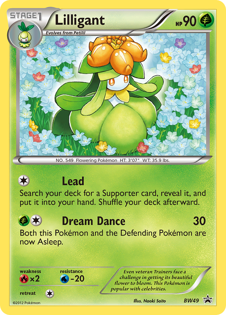 Lilligant (BW49) [Black & White: Black Star Promos] - Comfy Hobbies
