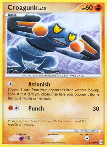 Croagunk (61/99) [Platinum: Arceus] - Comfy Hobbies