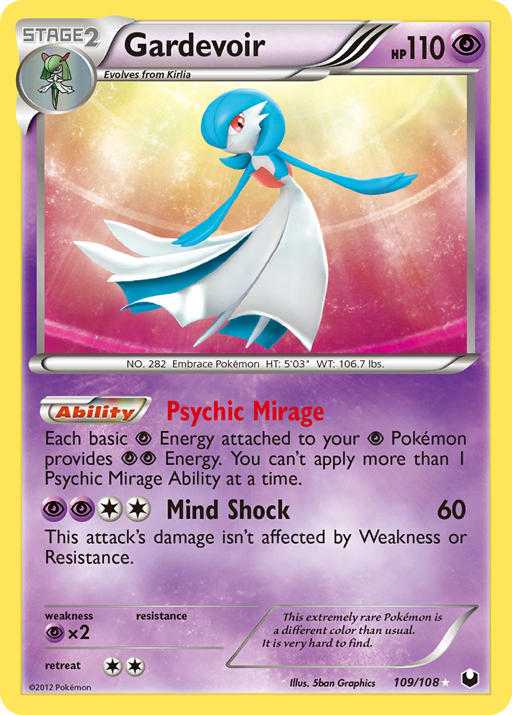Gardevoir (109/108) [Black & White: Dark Explorers] - Comfy Hobbies