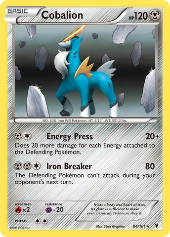 Cobalion (84/101) (Battle Arena Deck Exclusive) (Theme Deck Exclusive) [Black & White: Noble Victories] - Comfy Hobbies