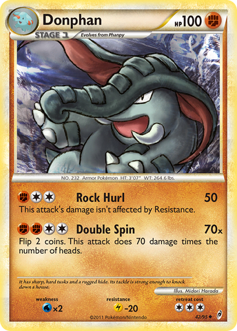 Donphan (42/95) [HeartGold & SoulSilver: Call of Legends] - Comfy Hobbies