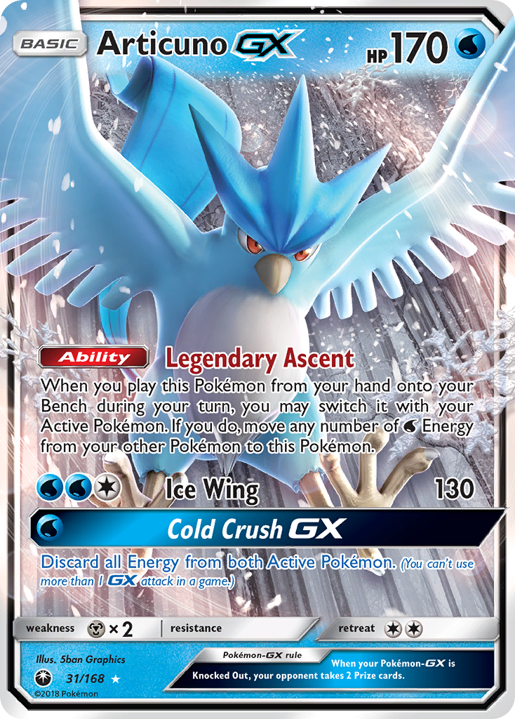 Articuno GX (31/168) [Sun & Moon: Celestial Storm] - Comfy Hobbies