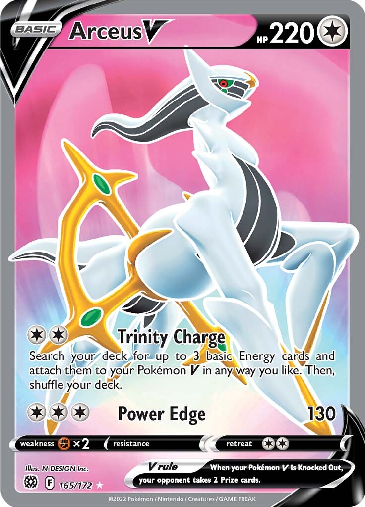 Arceus V (165/172) [Sword & Shield: Brilliant Stars] - Comfy Hobbies