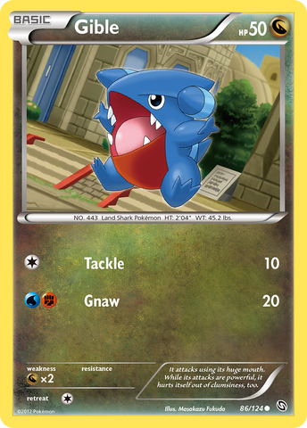 Gible (86/124) [Black & White: Dragons Exalted] - Comfy Hobbies