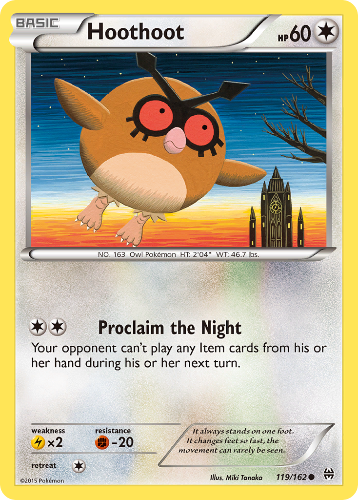 Hoothoot (119/162) [XY: BREAKthrough] - Comfy Hobbies