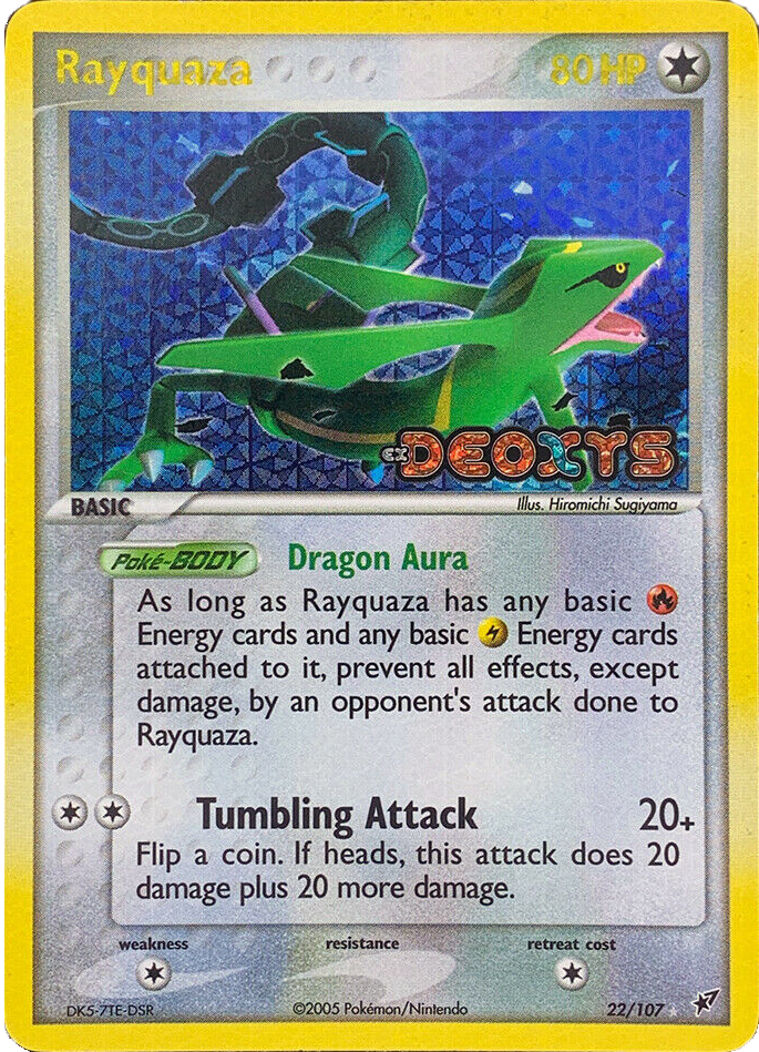 Rayquaza (22/107) (Stamped) [EX: Deoxys] - Comfy Hobbies