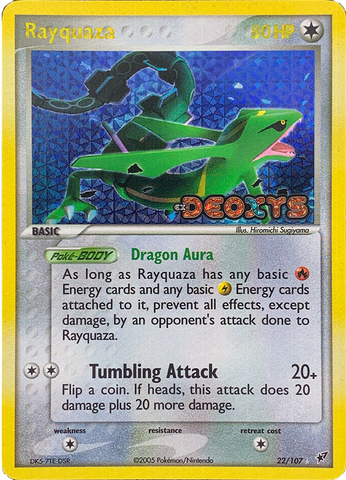 Rayquaza (22/107) (Stamped) [EX: Deoxys] - Comfy Hobbies